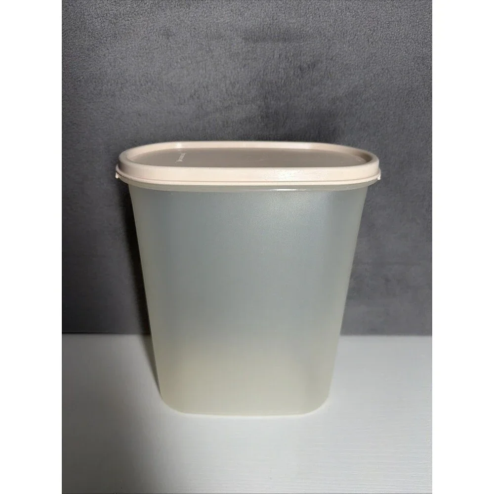 Vintage Tupperware Modular Mates Oval 4 Container #1614 Pink Lid #1616 Pantry